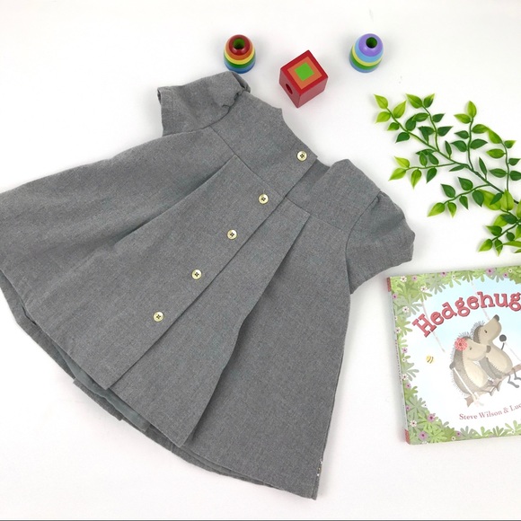 Tahari Baby Light Grey Dress - Picture 3 of 3